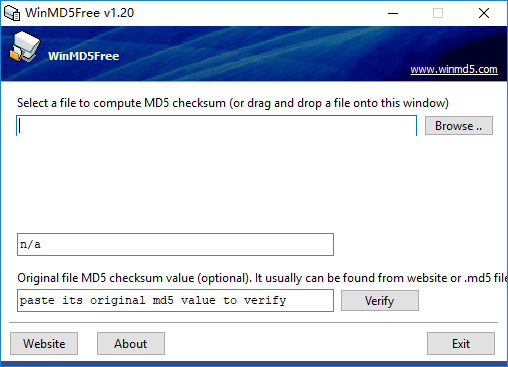 WinMD5校验器