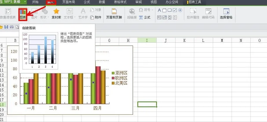 WPSoffice怎么制作折线图