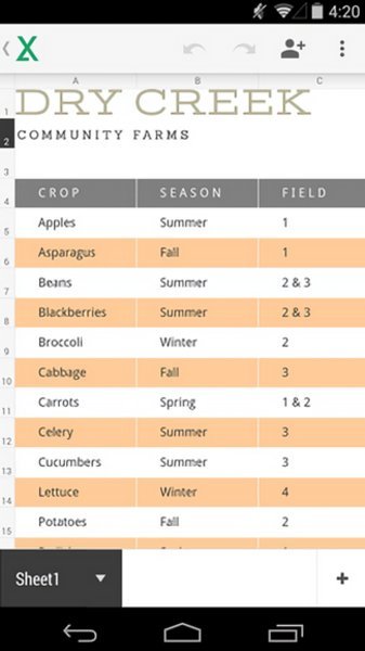 Google表格手机版
